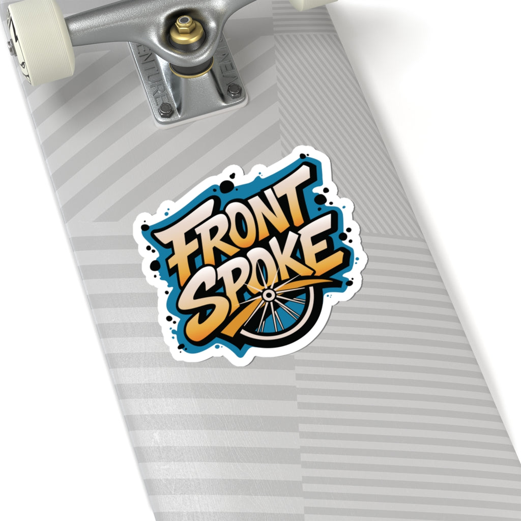 Front Spoke Kiss-Cut Glossy Stickers