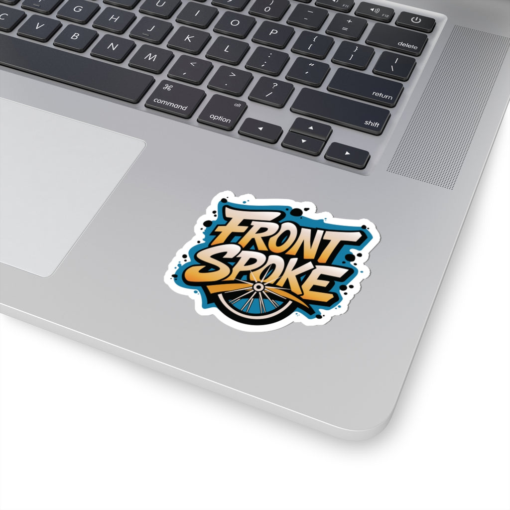 Front Spoke Kiss-Cut Glossy Stickers
