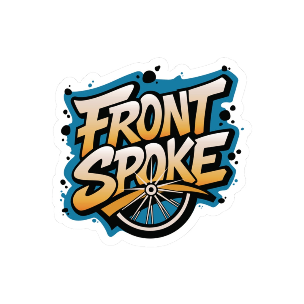 Front Spoke Kiss-Cut Glossy Stickers