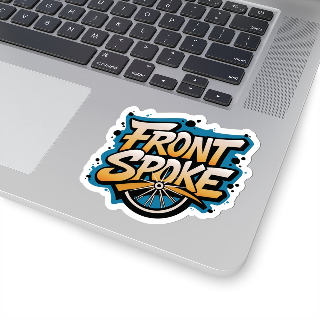 Front Spoke Kiss-Cut Glossy Stickers
